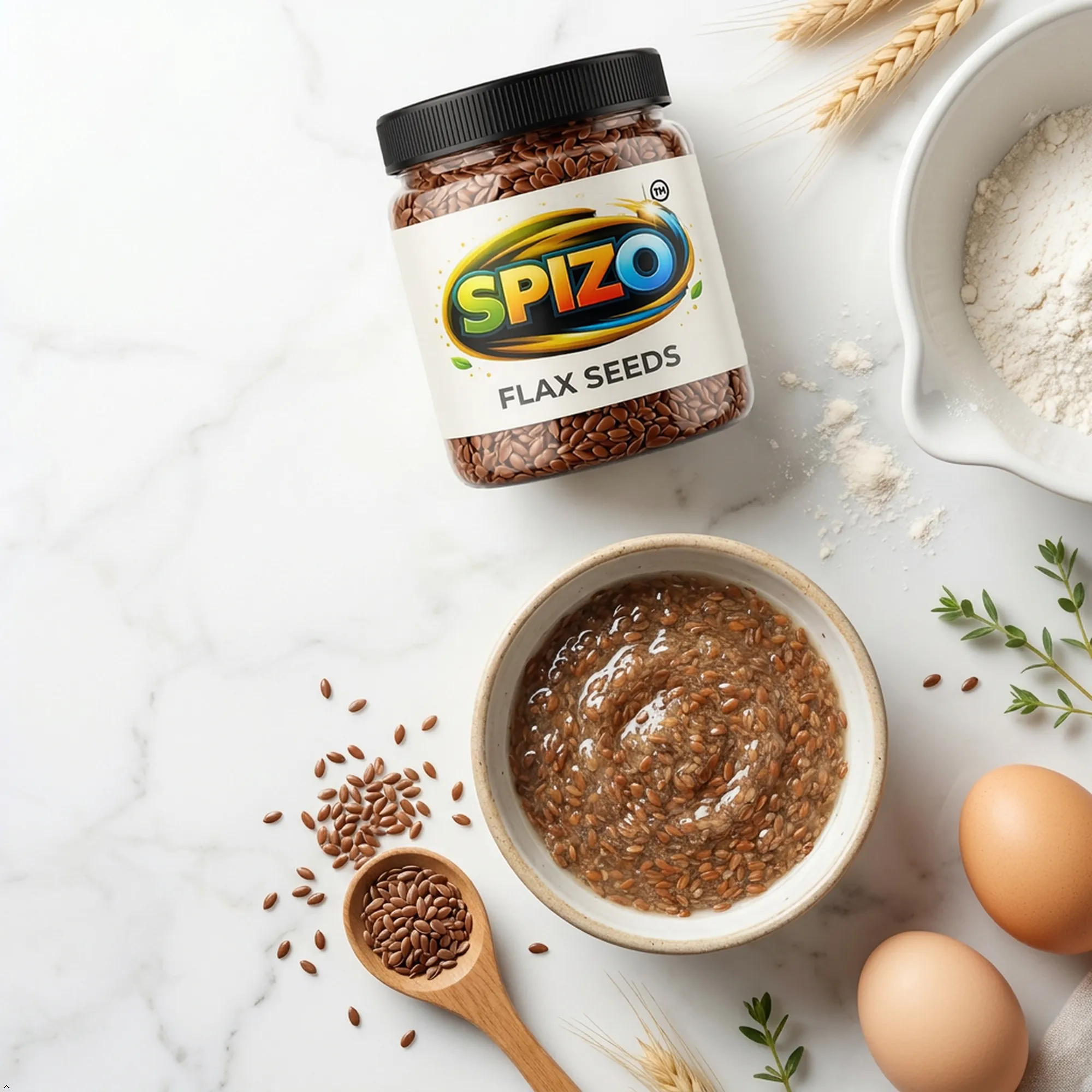 FLAX SEEDS JAR